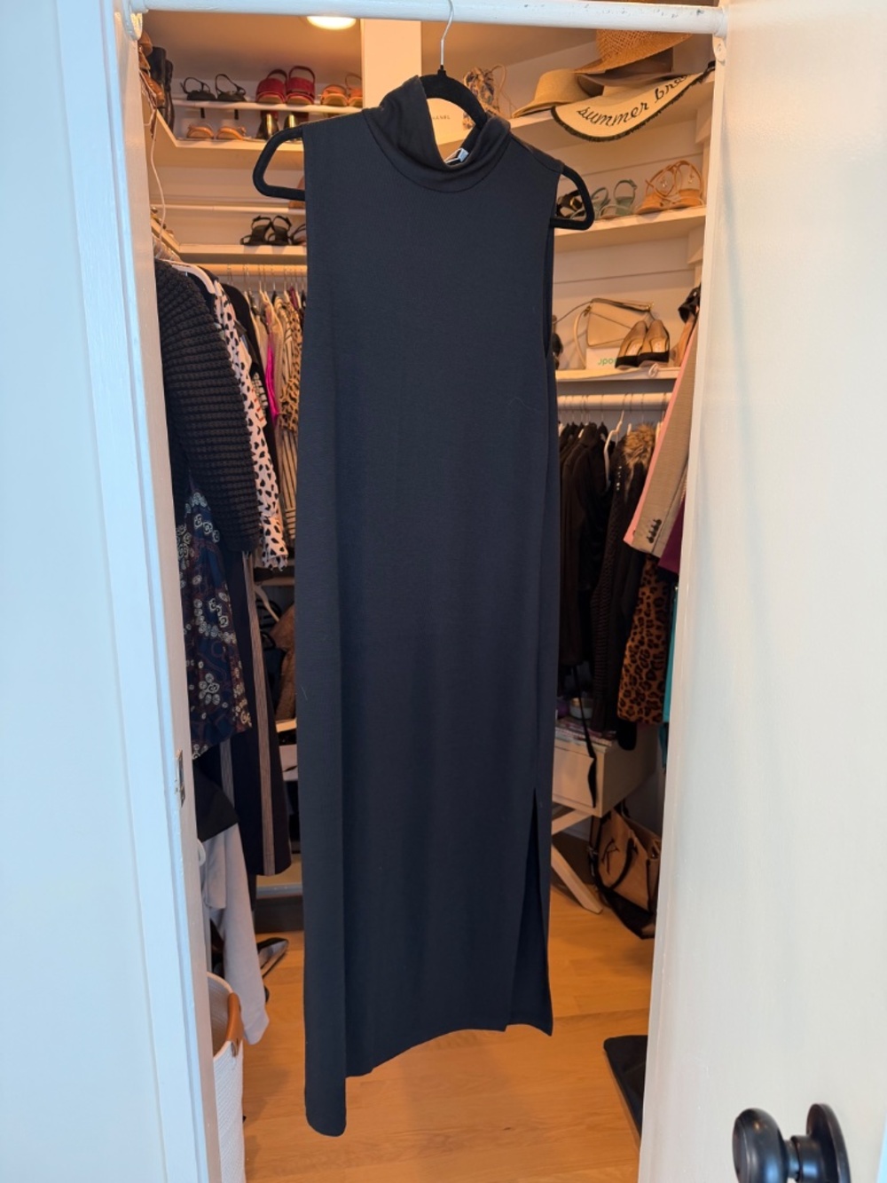 Vince Turtleneck Dress with Side Slit - Picture 3 of 4